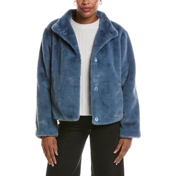 Velvet by Graham & Spencer Jackets & Blazers - Velvet By Graham & Spencer Womens  Sheena Lux Jacket, Navy